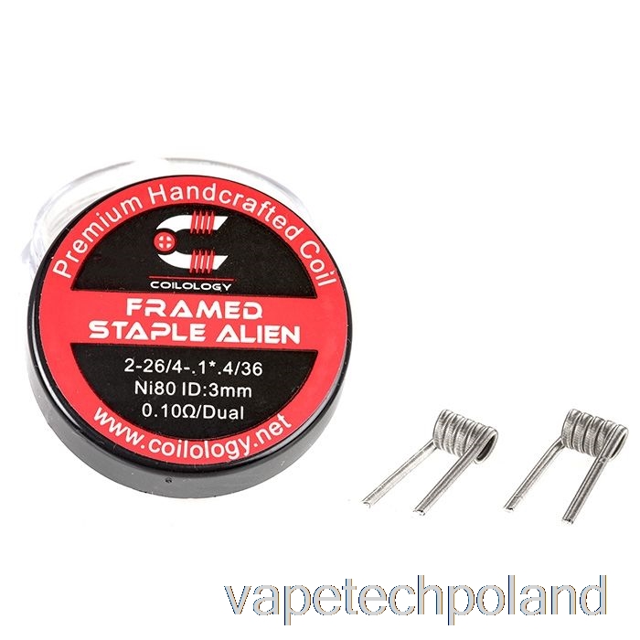 Vape Shop Warszawa Coilology Performance Prefabrykowane Cewki W Ramce Obcy Zszywka - 0,1ohm Ni80